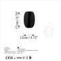 Opviq Heybe - 13623 Lámpara de pared negra de metal